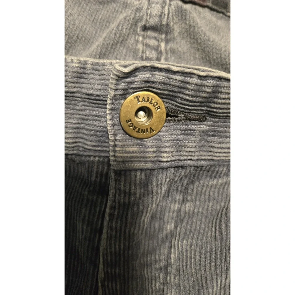 Tailor Vintage Connexico Originals Men's Corduroy Pants 36x30 Navy Blue Cotton